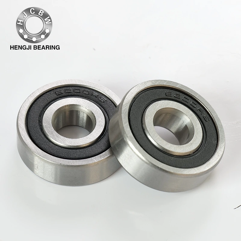 Seal ilə 6200rs dərin yivli top rulmanları